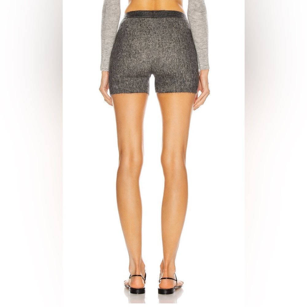 NWT JACQUEMUS Arancia Grey Striped Mohair Wool blend shorts - Picture 11 of 11